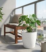 Planter Strend Pro Stone, 35x35 cm, White, stone effect