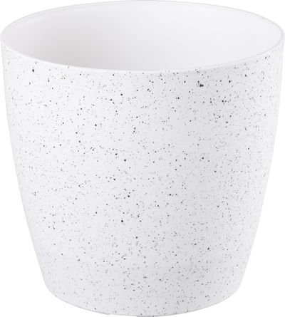 Virágcserép Strend Pro Stone, 28x26 cm, fehér, kő hatású