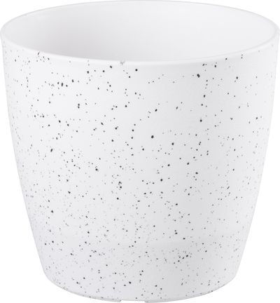 Virágcserép Strend Pro Stone, 23x20,5 cm, fehér, kő hatású