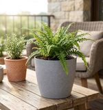 Planter Strend Pro Stone, 28x26 cm, Grey, stone effect