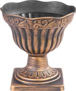 Planter Strend Pro Antik, with stand, 30x30 cm, Gold, metallic effect