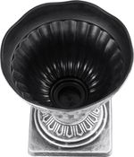 Planter Strend Pro Antik, with stand, 30x30 cm, Silver, metallic effect