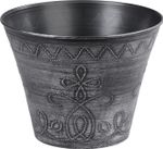 Virágcserép Strend Pro Flower, 24,5x19,3 cm, ezüst, fémes hatású
