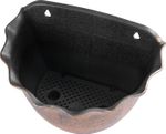 Kvetináč Strend Pro Wave, 26x18 cm, zlatý, metalický efekt, závesný