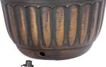 Planter Strend Pro, hanging, Gold, 24.5x15 cm, with chain and hanger