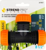 Spojka Strend Pro, s tromi výstupmi, 1/2"