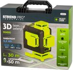 Lézer Strend Pro Industrial 4 X 3D, zöld, kofferben, tartozékokkal, távirányítóval