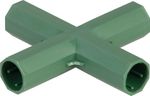 Connector Strend Pro, 16 mm, X-shape, for garden support stakes
