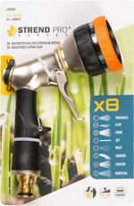 Öntözőpisztoly Strend Pro Garden BJ4037T, 8 mintás, csúszásmentes markolat, 20x12.8x6 cm