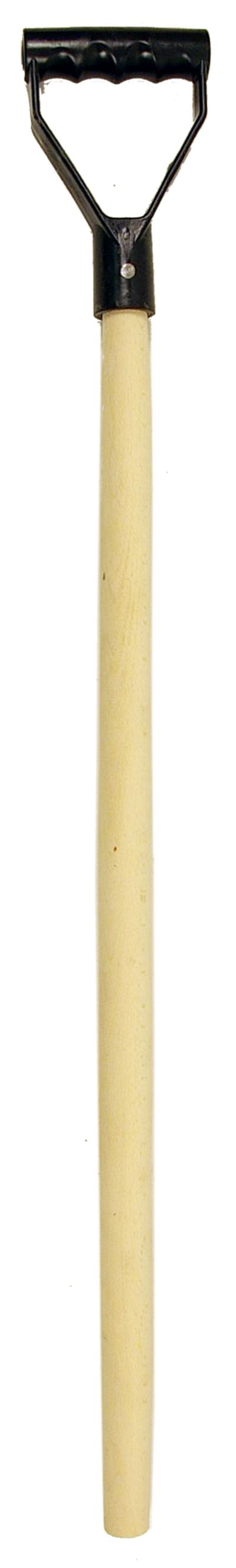 Wooden hanle "Y", spade, with plastic grip