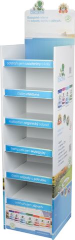 Stand Mr. Bacteria SK version, 159 x 40 cm