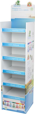 Stand Mr. Bacteria CZ version, 159 x 40 cm