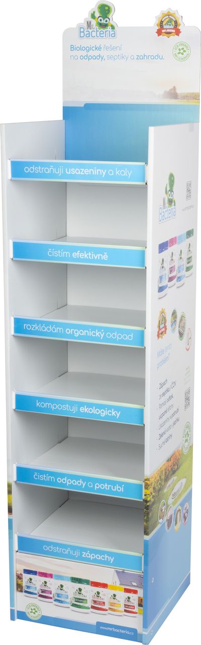 Stojan Mr. Bacteria CZ verzia, 159 x 40 cm