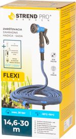 Locsolócső Strend Pro Garden Flexi, 14.6-30 m, 1/2"-3/4" + szórópisztoly, kerti