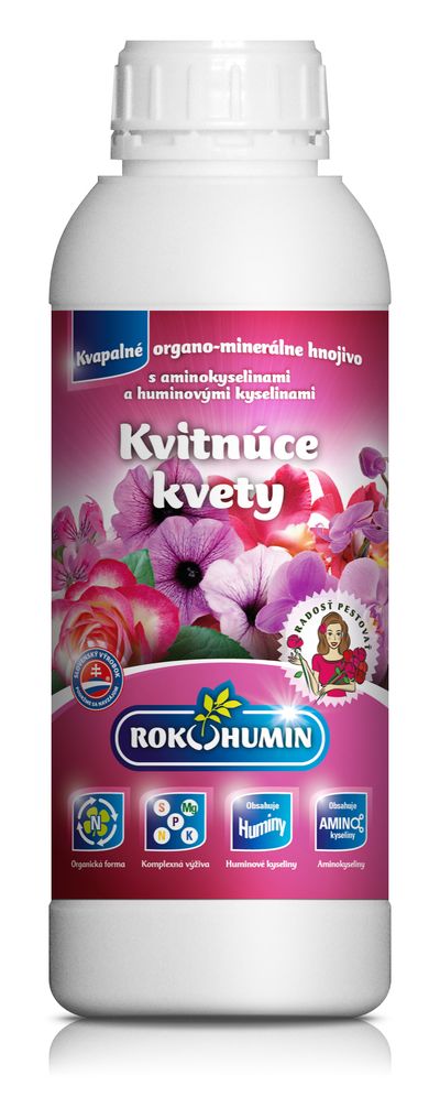 Fertilizer Rokohumin Blooming flowers, 1 lit