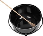 Cauldron Set Strend Pro, complete, for goulash/feast, 14 liter, enameled, with ladle, lid, and woode
