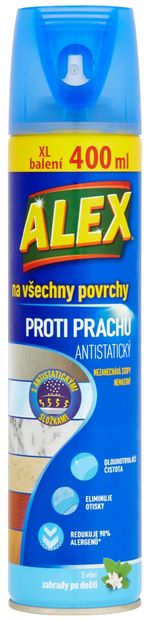 Čistič Alex, proti prachu Jasmín, aerosol, sprej 400 ml