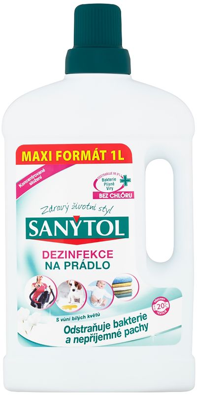 Fertőtlenítés Sanytol, fehérneműre, fehér virág illat, 1 l
