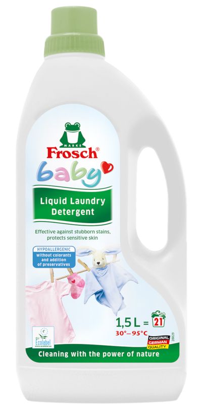 Mosószer Frosch Baby, hipoallergén, babaruhákhoz, 1500 ml