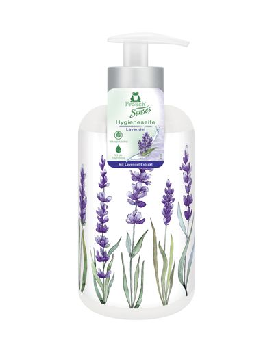Soap Frosch Senses, liquid, lavender, with dispenser, 300 ml