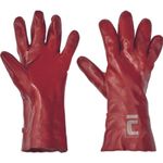 Gloves REDSTART 10/XL, 35 cm, PVC coated
