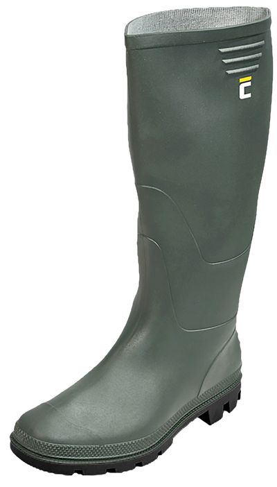Csizma boots Ginocchio, oliva zöld 39, PVC, kerti