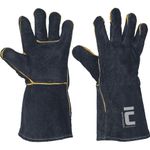 Gloves SANDPIPER BLACK 11/XXL, leather, welding, cowhide