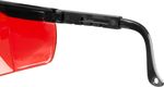Okuliare Safetyco B507, červené, ochranné, nastaviteľné