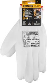 Kesztyű ST BROTULA White 09/L, kerti, fehér, bliszteres csomagolásban
