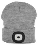 Sapka Strend Pro Albacore, szürke L, 4x SMD LED, USB töltés