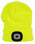 Sapka Strend Pro Albacore, sárga L, 4x SMD LED, USB töltés