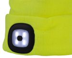 Sapka Strend Pro Albacore, sárga L, 4x SMD LED, USB töltés