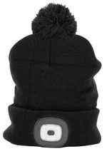 Cap Strend Pro Wahoo, black, L, 4x SMD LED, 60 lm, with pompom