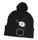 Cap Strend Pro Wahoo, black, L, 4x SMD LED, 60 lm, with pompom