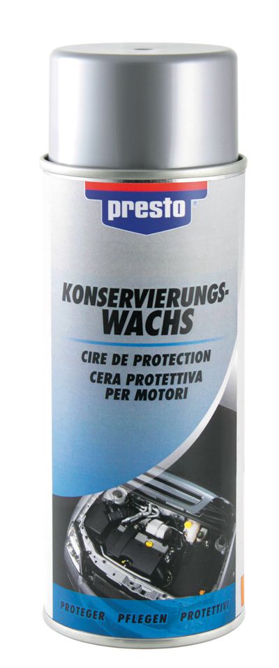 Spray presto® Wax for engine protection, 400 ml