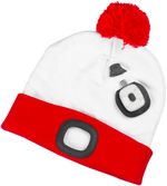 Cap Strend Pro X-mas, white-red, L, 4x SMD LED, USB charging