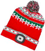 Cap Strend Pro X-mas, red-green, L, 4x SMD LED, USB charging