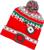 Cap Strend Pro X-mas, red-green, L, 4x SMD LED, USB charging