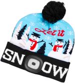 Cap Strend Pro X-mas Let it snow, blue, L, 4x SMD LED, USB charging
