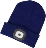 Beanie Strend Pro Albacore kid blue M, 4x SMD LED, USB charging, children's