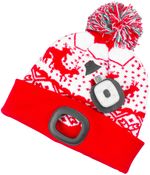 Cap Strend Pro X-mas, kid, red, M, 4x SMD LED, USB charging