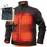 Bunda Milwaukee M12 HJ BL5-0 (XL), vyhrievaná, čierna