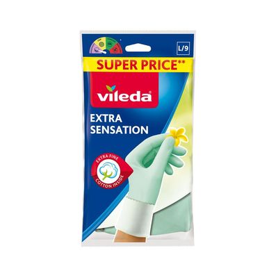 Gloves Vileda Extra Sensation, size L