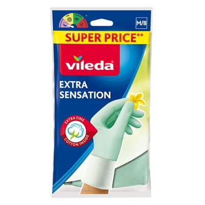 Gloves Vileda Extra Sensation, size M