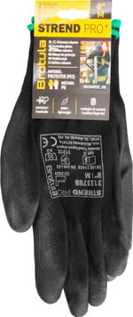Gloves ST BROTULA Black 08/M, garden, NEW EDITION, with blister pack