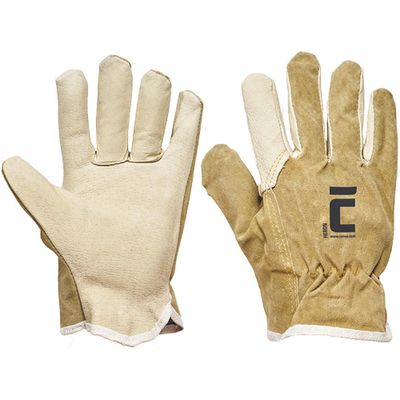 Gloves HERON 09/L, leather, pigskin