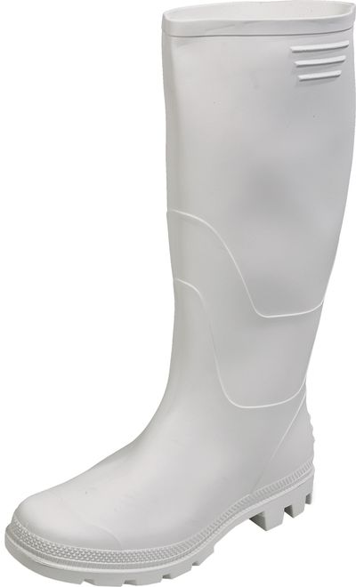 Csizma boots Ginocchio, fehér 44, PVC, kerti