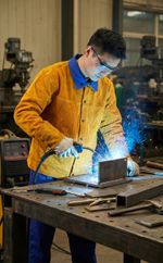 Jacket Strend Pro Industrial, for welding, leather, 3XL