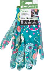 Gloves Strend Pro Abelia, turquoise, size 07/S, with blister