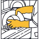 Gloves STARLING 07/S, household, latex